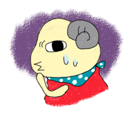 Moo of sheep with yukappa sticker #2476173