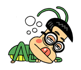 National grasshopper jaedol! sticker #2476815