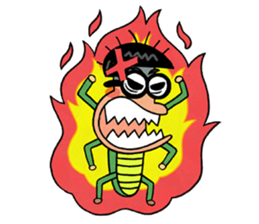 National grasshopper jaedol! sticker #2476825