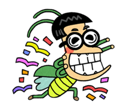 National grasshopper jaedol! sticker #2476828