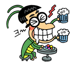 National grasshopper jaedol! sticker #2476829