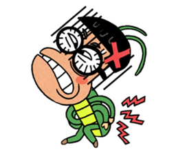 National grasshopper jaedol! sticker #2476839