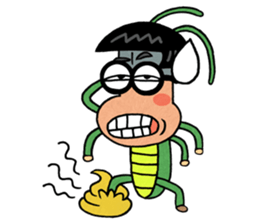 National grasshopper jaedol! sticker #2476840