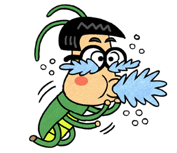 National grasshopper jaedol! sticker #2476845