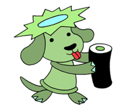 Water imp dog sticker #2477808