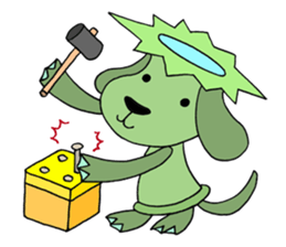 Water imp dog sticker #2477813