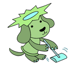 Water imp dog sticker #2477815