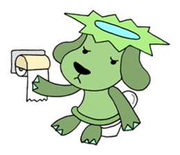 Water imp dog sticker #2477822