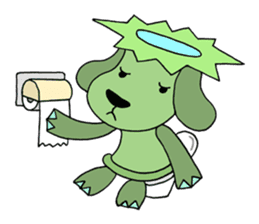 Water imp dog sticker #2477822