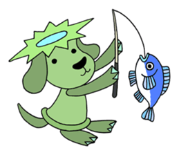 Water imp dog sticker #2477838