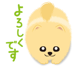 The tiny Pomeranian puppy sticker #2478210