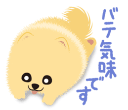 The tiny Pomeranian puppy sticker #2478212