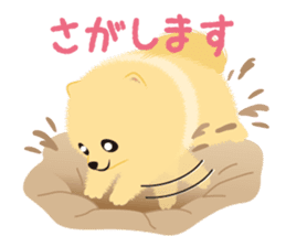 The tiny Pomeranian puppy sticker #2478234