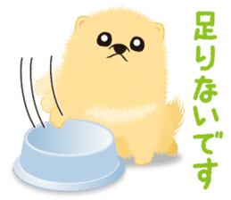 The tiny Pomeranian puppy sticker #2478237
