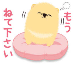 The tiny Pomeranian puppy sticker #2478245