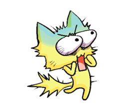 Sleepless Cat sticker #2479288