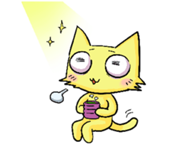 Sleepless Cat sticker #2479291