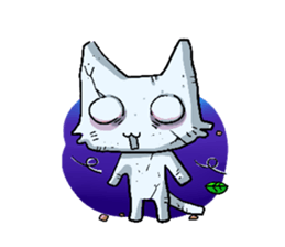 Sleepless Cat sticker #2479293