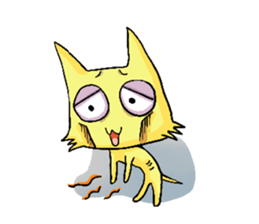 Sleepless Cat sticker #2479300