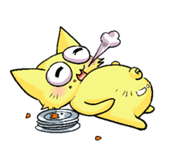 Sleepless Cat sticker #2479301