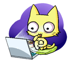 Sleepless Cat sticker #2479303