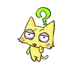 Sleepless Cat sticker #2479307