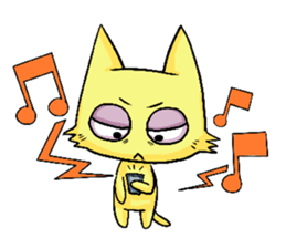 Sleepless Cat sticker #2479312