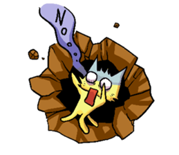 Sleepless Cat sticker #2479316