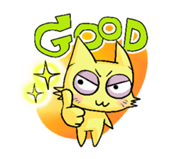 Sleepless Cat sticker #2479320