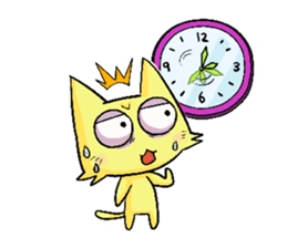 Sleepless Cat sticker #2479321