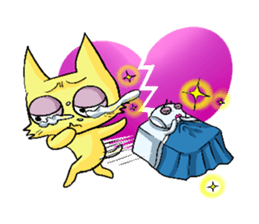 Sleepless Cat sticker #2479324