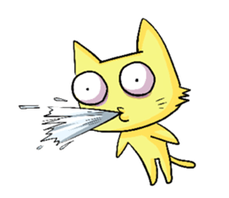 Sleepless Cat sticker #2479326