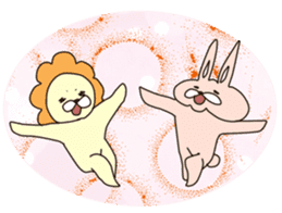 Lion&Rabbit2 sticker #2479824