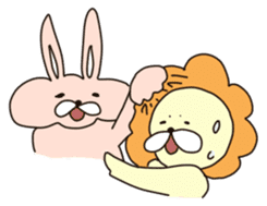 Lion&Rabbit2 sticker #2479847