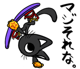 Cat in snowboard sticker #2480374