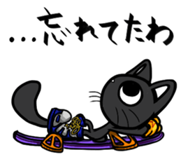 Cat in snowboard sticker #2480398