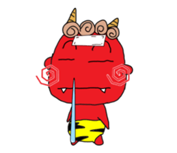 red oni no2 sticker #2481132