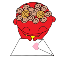 red oni no2 sticker #2481136