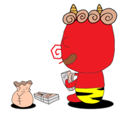 red oni no2 sticker #2481142