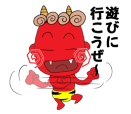 red oni no2 sticker #2481143