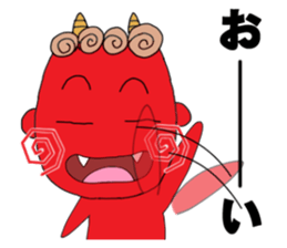 red oni no2 sticker #2481145