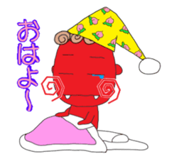 red oni no2 sticker #2481147