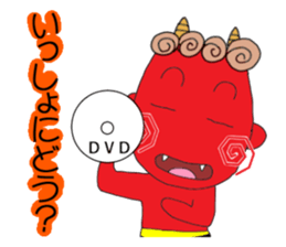 red oni no2 sticker #2481153
