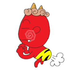 red oni no2 sticker #2481157