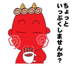 red oni no2 sticker #2481160