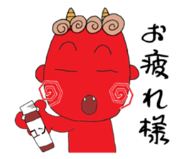 red oni no2 sticker #2481166