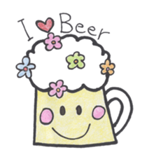 A day of the  favorite kurumi of beer sticker #2482168