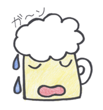 A day of the  favorite kurumi of beer sticker #2482177