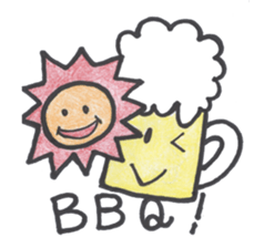 A day of the  favorite kurumi of beer sticker #2482184