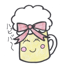 A day of the  favorite kurumi of beer sticker #2482196